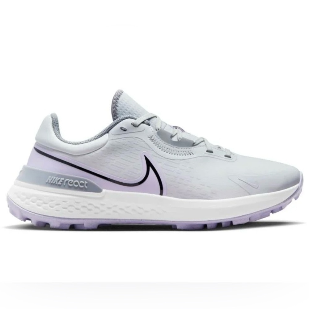 NWOT Nike Men’s Light Gray and Purple Sneakers